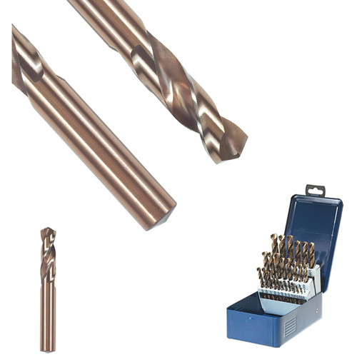 SST+ Stub Length Drill Bit, 1/8", High Speed Steel, 11/16" Flute, 135° Point Distribution Industrielle GC