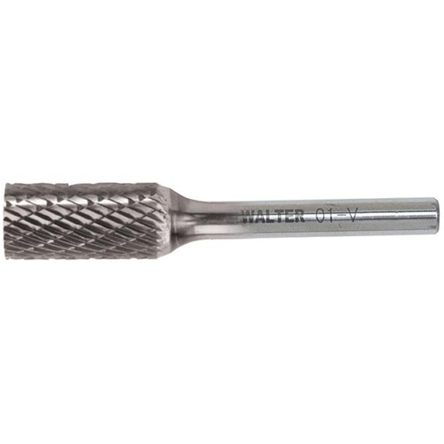 Fraise cylindrique en carbure &agrave; double coupe, 1/4" dia., 1/4" Tige, 5/8" Prof. de la coupe Distribution Industrielle GC