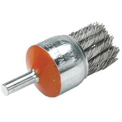 Brosse mont&eacute;e &agrave; fils nou&eacute;s, 1-1/8" dia., dia. Des fils 0,02", Tige 1/4" Distribution Industrielle GC