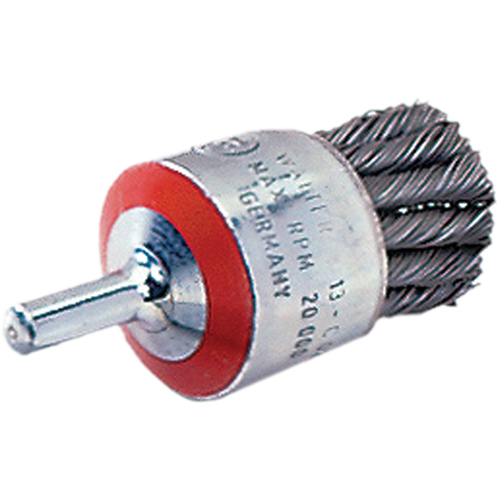 Brosse mont&eacute;e &agrave; fils nou&eacute;s, 1-1/8" dia., dia. Des fils 0,02", Tige 1/4" Distribution Industrielle GC