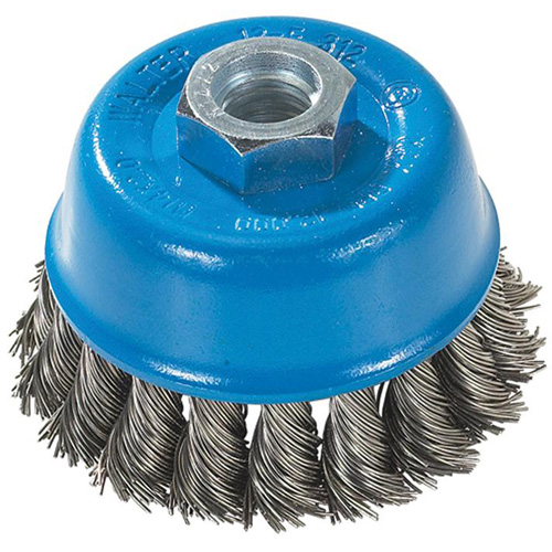 Knot-Twisted Wire Cup Brush, 3" Dia. x M14 Arbor Distribution Industrielle GC