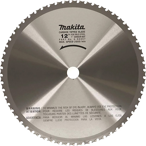 Lame de tronçonneuse pour scies &agrave; tronçonner portatives, 12", 60 dents, Pour M&eacute;tal Distribution Industrielle GC