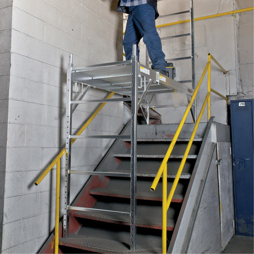 Mobile Work Scaffolding - Maxi Square Scaffolding, Aluminum Frame, 74" D x 75" H Distribution Industrielle GC