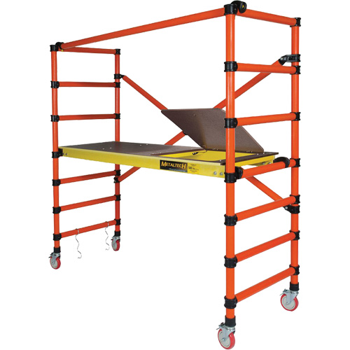 Mobile Work Scaffolding - Speedy Mobile Scaffolding, Fibreglass Frame, 79-1/2" D x 78" H Distribution Industrielle GC