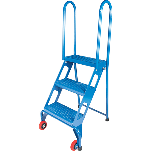 &eacute;chelle pliante portative, 3 marches, Perfor&eacute;, Hauteur 30" Distribution Industrielle GC
