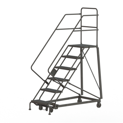 &eacute;chelles robustes en angle de s&eacute;curit&eacute;, 6 marches, Perfor&eacute;, Inclinaison 50°, Hauteur 60" Distribution Industrielle GC
