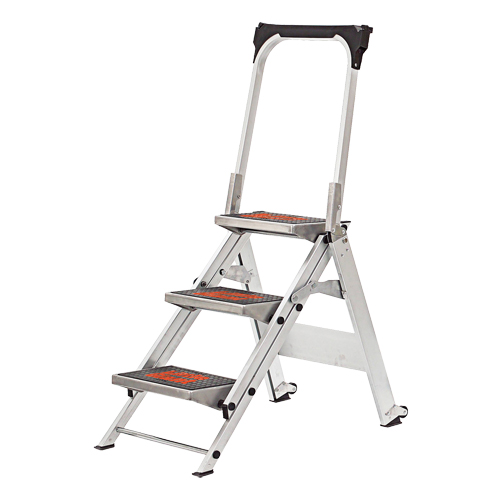 Safety Stepladder with Bar & Tray, 2.2', Aluminum, 300 lbs. Capacity, Type 1A Distribution Industrielle GC