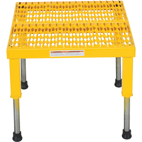 Plate-forme ajustable Step-Mate, 1 marche(s), 23-1/2" la x 19-9/16" lo x 16-1/2" h, Capacit&eacute; 500 lb Distribution Industrielle GC