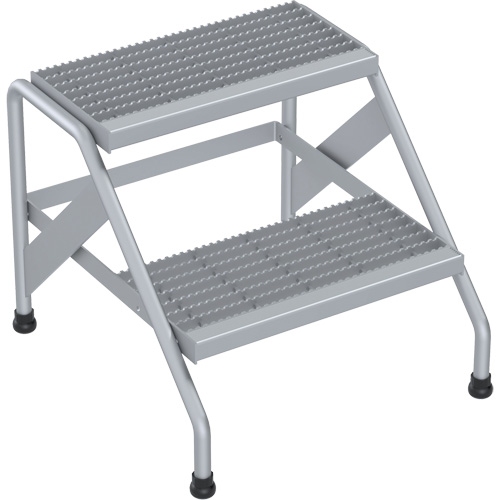 Escabeau en aluminium, 2 marche(s), 22-13/16" la x 24-9/16" lo x 20" h, Capacit&eacute; 500 lb Distribution Industrielle GC