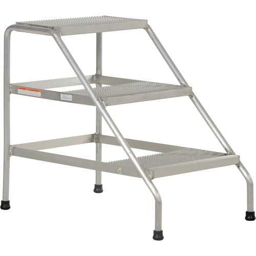 Escabeau en aluminium, 3 marche(s), 22-13/16" la x 34-9/16" lo x 30" h, Capacit&eacute; 500 lb Distribution Industrielle GC