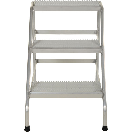 Escabeau en aluminium, 3 marche(s), 22-13/16" la x 34-9/16" lo x 30" h, Capacit&eacute; 500 lb Distribution Industrielle GC