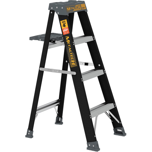 Step Ladder with Paint Tray, 4', Fibreglass, 250 lbs. Capacity, Type 1 Distribution Industrielle GC