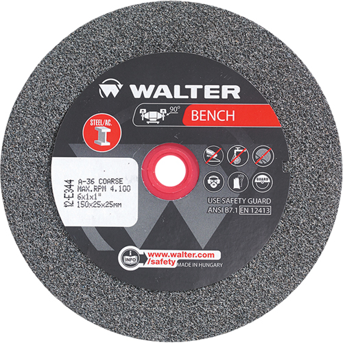 Meules pour rectifieuses d'&eacute;tabli, 6" x 1", Arbre de 1", 1 Distribution Industrielle GC