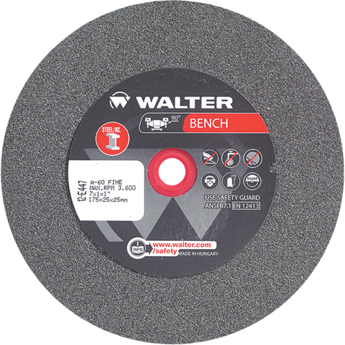Bench Grinding Wheels, 7" x 1", 1" Arbor, 1 Distribution Industrielle GC