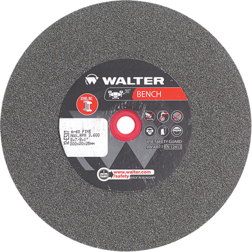 Bench Grinding Wheels, 8" x 7/8", 1" Arbor, 1 Distribution Industrielle GC