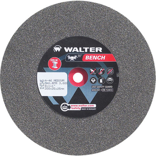 Bench Grinding Wheels, 8" x 1", 1" Arbor, 1 Distribution Industrielle GC