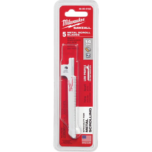 Lame de scie alternative Sawzall, Bim&eacute;tal, 14 Dents par pouce, 3-5/8" lo x 5/16" la Distribution Industrielle GC