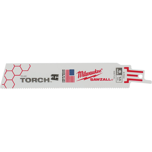 The Torch Sawzall&reg; Blades, Bi-Metal, 14 TPI, 6" L x 1" W Distribution Industrielle GC