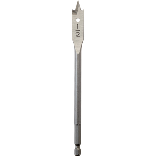 M&egrave;che plate, Diam&egrave;tre de 1/2", Tige 1/4" hex, Longeur de 6" Distribution Industrielle GC