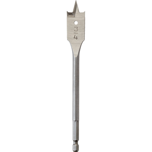 M&egrave;che plate, Diam&egrave;tre de 3/4", Tige 1/4" hex, Longeur de 6" Distribution Industrielle GC