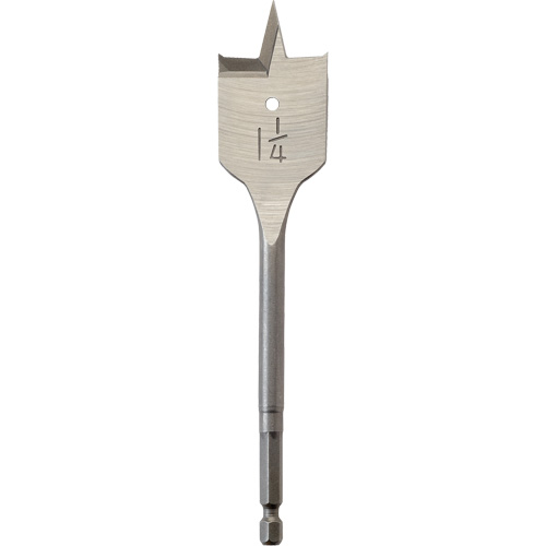 M&egrave;che plate, Diam&egrave;tre de 1-1/4", Tige 1/4" hex, Longeur de 6" Distribution Industrielle GC