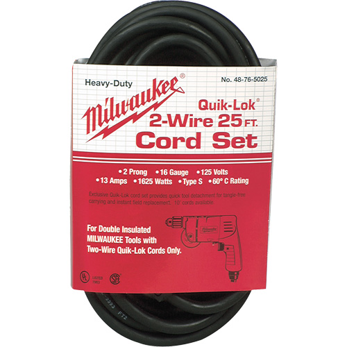 2-Wire Quik-Lok&reg; Cord Distribution Industrielle GC