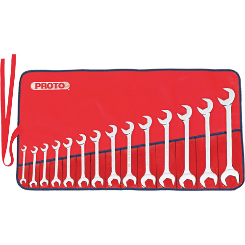 Full Polish Angle Wrench Set, Open-Ended, 14 Pieces, Imperial Distribution Industrielle GC