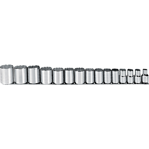 Jeu de douilles, 15 Mcx, Prise de 1/2" Distribution Industrielle GC