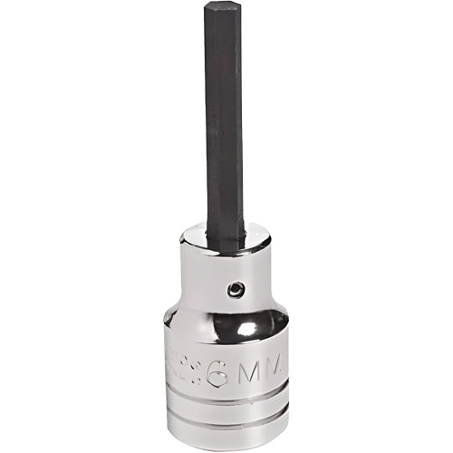 Socket Bit, Hex, 18 mm x 4" L, 1/2" Drive Distribution Industrielle GC