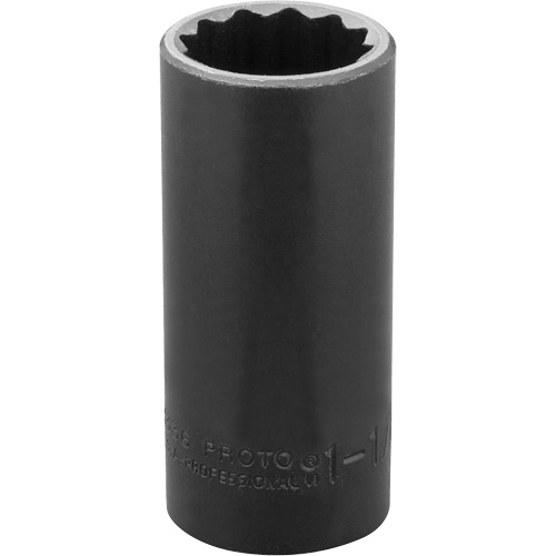 Douille, Chocs, 1-1/8", Prise 1/2", 12 pans, Profond Distribution Industrielle GC