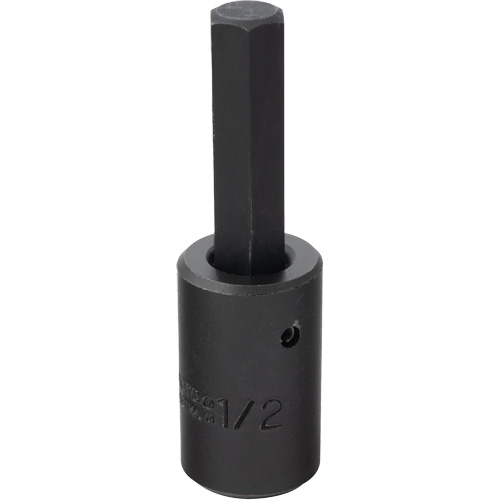 Socket Bit, Hex, 1/2" x 3-5/8" L, 1/2" Drive Distribution Industrielle GC