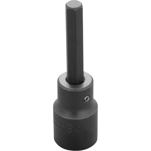 Embout &agrave; ins&eacute;rer, Hexagonale, 8 mm x 3-1/4" lo, Prise 1/2" Distribution Industrielle GC