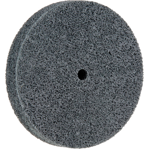 Meule homog&egrave;ne &agrave; faible densit&eacute; de s&eacute;rie 500 Standard Abrasives, 3" x 1/2", Arbre de 1/4", Grain de Fin, Carbure de silicium Distribution Industrielle GC