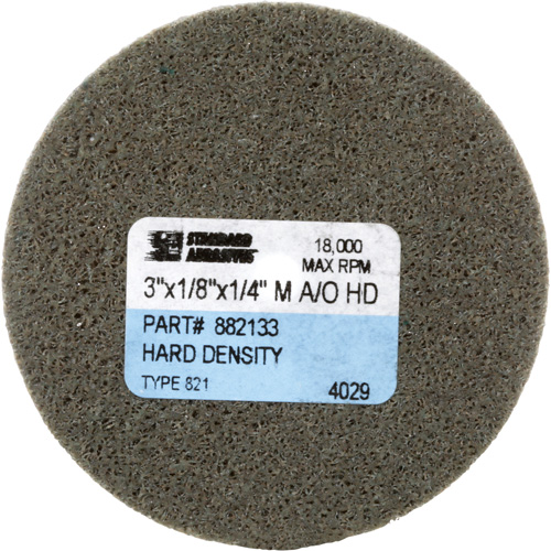 Disque unitaris&eacute; Standard Abrasives, 3" x 1/8", Arbre de 1/4", Grain de Moyen, Oxyde d'aluminium Distribution Industrielle GC