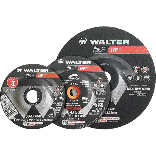 HP Combo Depressed Center Combination Wheel, 3" x 1/8", 3/8" Arbor, Type 27 Distribution Industrielle GC