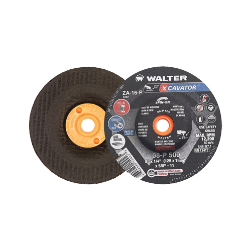 XCAVATOR Grinding Wheel, 5" x 1/4", 5/8"-11 Arbor, Zirconium, Type 27/27S Distribution Industrielle GC