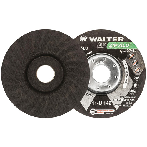 Zip Alu Cut-Off Wheel, 4-1/2" x 3/64", 7/8" Arbor, Type 27, Aluminum Oxide, 13300 RPM Distribution Industrielle GC