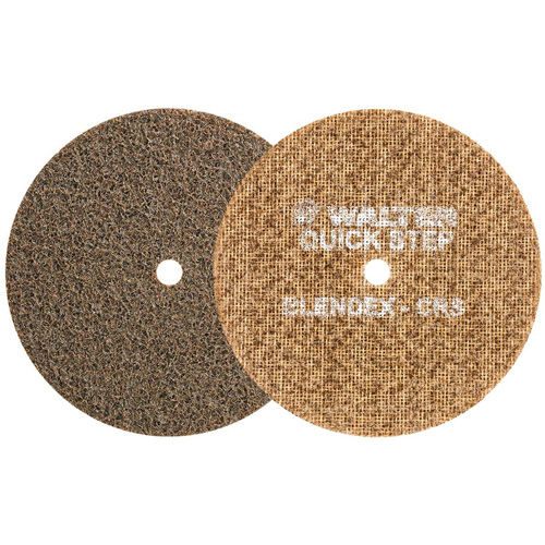 Disque de pr&eacute;paration de surface QUICK-STEP BLENDEX, 5" dia., Grain Cors&eacute;, Oxyde d'aluminium Distribution Industrielle GC
