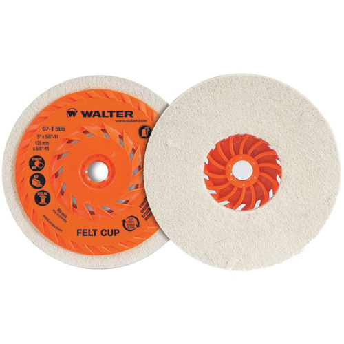 Cup Polishing Disc, 5" Dia. Distribution Industrielle GC