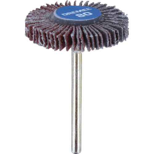 M&egrave;che de ponçage &agrave; roue &agrave; lamelles 3/16" - grain 80 Distribution Industrielle GC