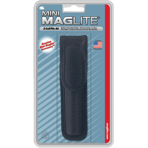 &eacute;tui de ceinture en nylon pour lampe de poche &agrave; 2 piles AA, Porte-lampe de poche, Nylon, 1 Poches Distribution Industrielle GC