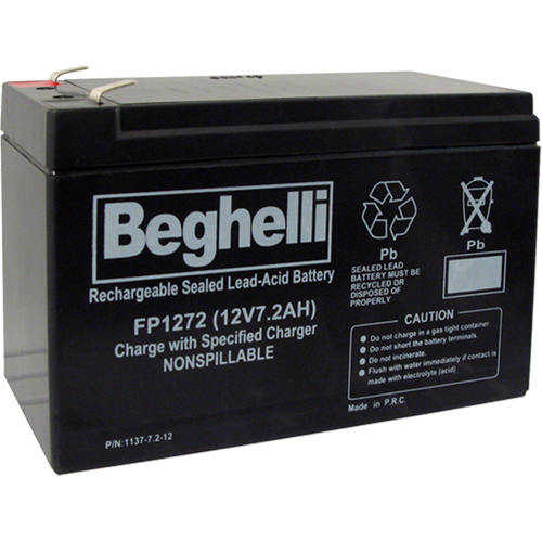 Sealed Lead Acid Batteries, 12 V, 7.2 Ah Distribution Industrielle GC