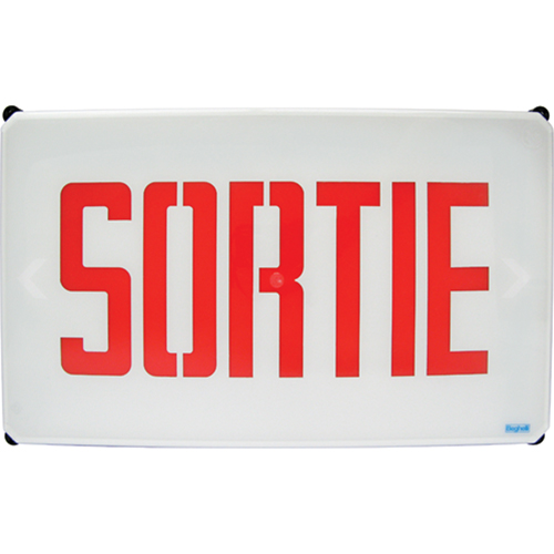Aqua NEMA 4x Sortie Signs, LED, Hardwired, French Distribution Industrielle GC