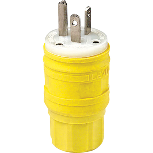 Wetguard Watertight Straight Blade Plug, Plastic, 20 A, 250 V Distribution Industrielle GC
