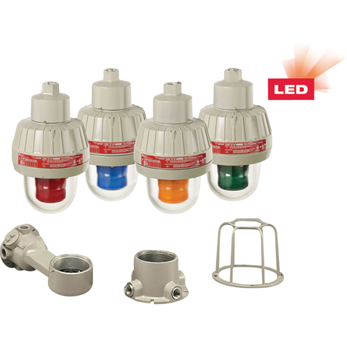 Lumi&egrave;res d'avertissement DEL antid&eacute;flagrantes avec technologie XLT, Continu/Clignotement, Bleu Distribution Industrielle GC