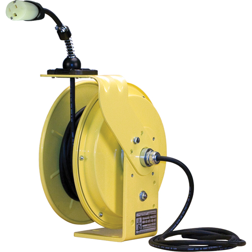LE9000 Series Heavy-Duty Cord Reels, 30', SJOW, 14/3 Gauge, 15 A Distribution Industrielle GC