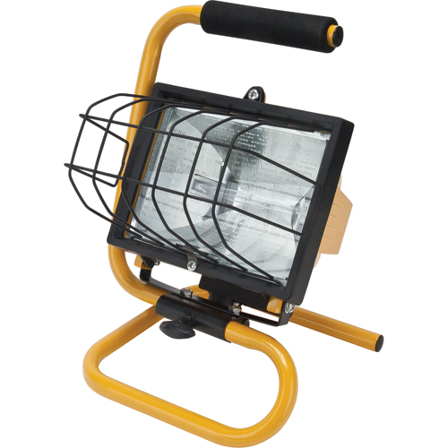 Projecteur portatif, Halog&egrave;ne, 500 W, 8000 lumens, Boîtier en Acier Distribution Industrielle GC
