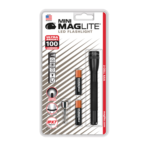 Mini&reg; Flashlights, LED, 100 Lumens, AAA Batteries Distribution Industrielle GC