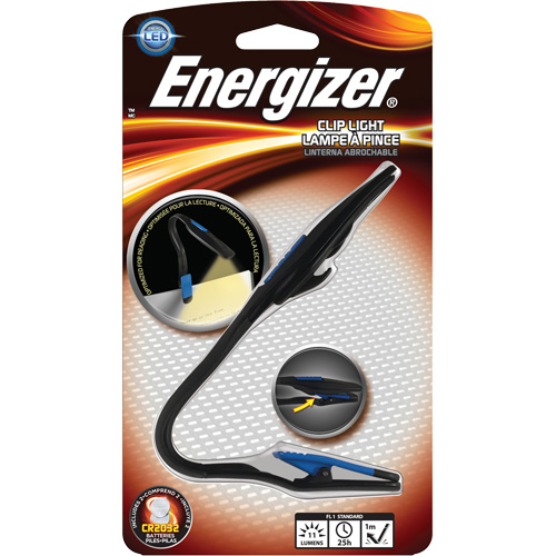 Lampe &agrave; pince, DEL, 11 lumens, Piles CR2032 Distribution Industrielle GC