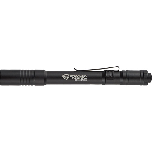 Stylus Pro&reg; USB Pen Light, LED, 350 Lumens, Aluminum Body, Rechargeable Batteries, Included Distribution Industrielle GC